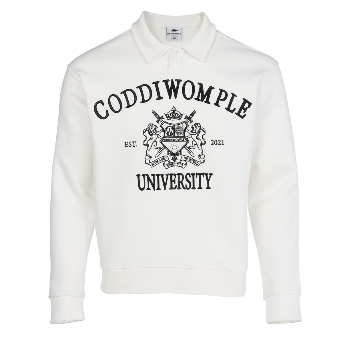 CODDIWOMPLE UNIVERSITY POLO IN CREAM - CODDIWOMPLE