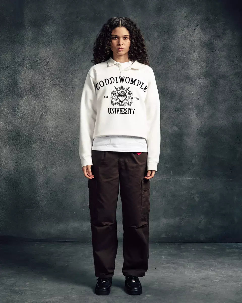 CODDIWOMPLE UNIVERSITY POLO IN CREAM - CODDIWOMPLE