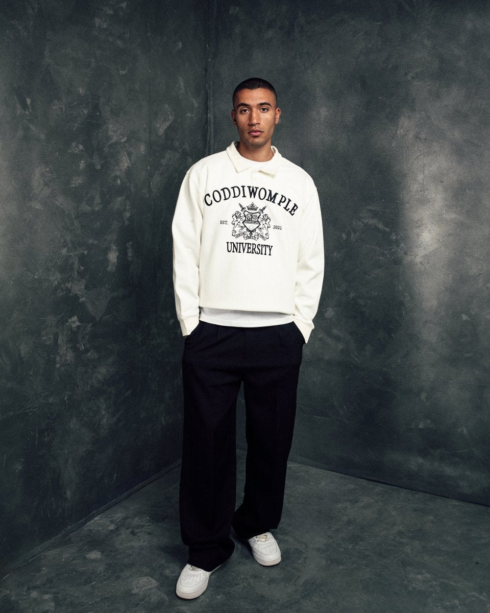 CODDIWOMPLE UNIVERSITY POLO IN CREAM - CODDIWOMPLE