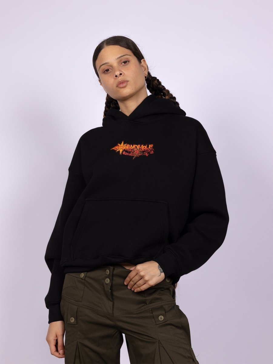 COLLISION BLACK HOODIE - CODDIWOMPLE