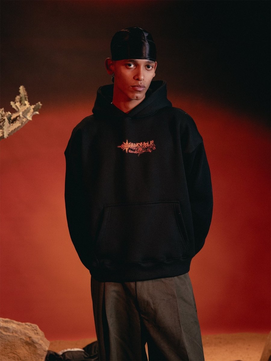 COLLISION BLACK HOODIE - CODDIWOMPLE