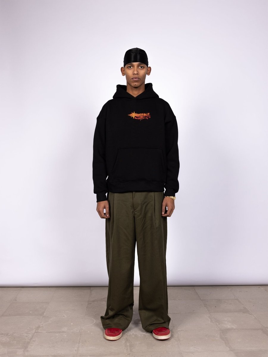 COLLISION BLACK HOODIE - CODDIWOMPLE