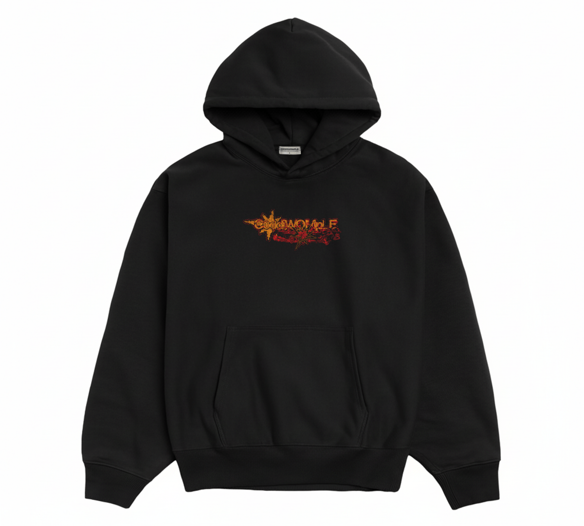 COLLISION BLACK HOODIE - CODDIWOMPLE