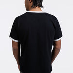 CREATIVE DEPT. BLACK RINGER TEE - CODDIWOMPLE