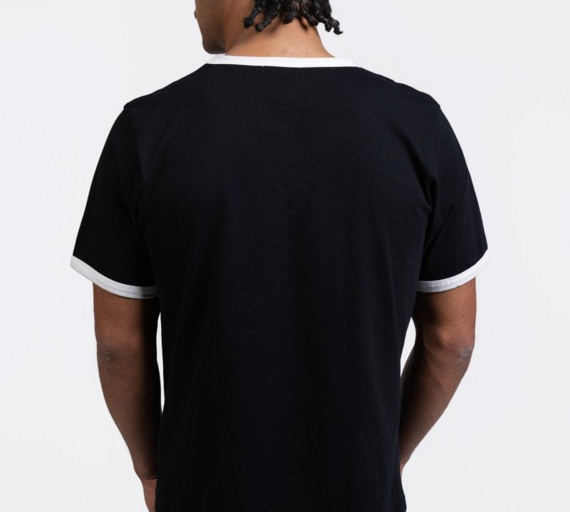 CREATIVE DEPT. BLACK RINGER TEE - CODDIWOMPLE