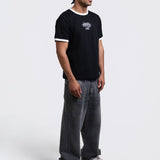 CREATIVE DEPT. BLACK RINGER TEE - CODDIWOMPLE