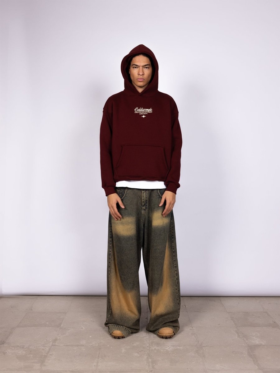 CREATIVE DEPT. MAROON HOODIE - CODDIWOMPLE