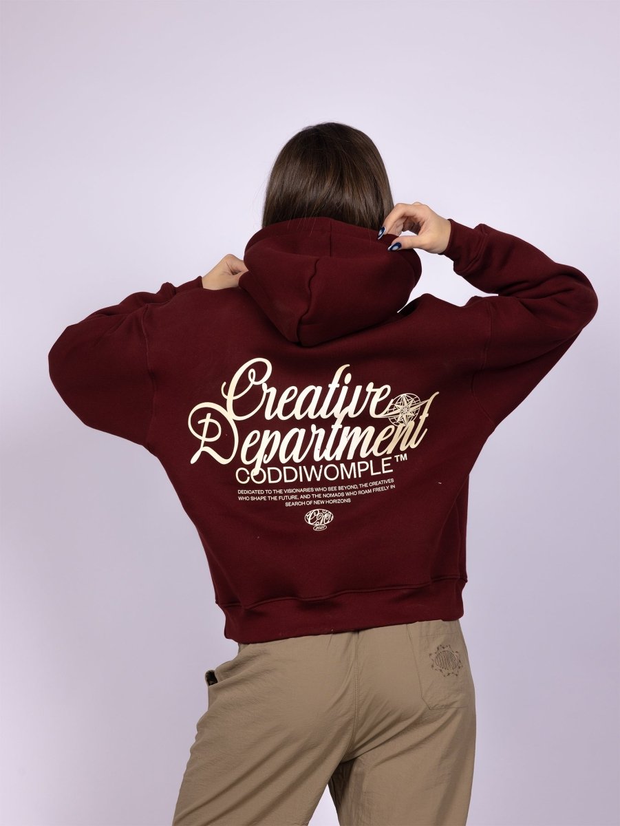 CREATIVE DEPT. MAROON HOODIE - CODDIWOMPLE