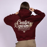 CREATIVE DEPT. MAROON HOODIE - CODDIWOMPLE