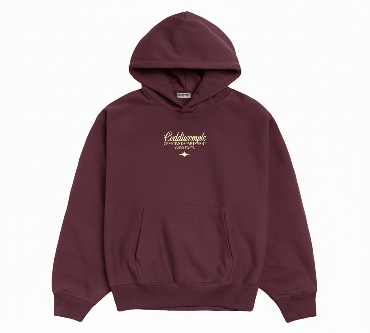 CREATIVE DEPT. MAROON HOODIE - CODDIWOMPLE