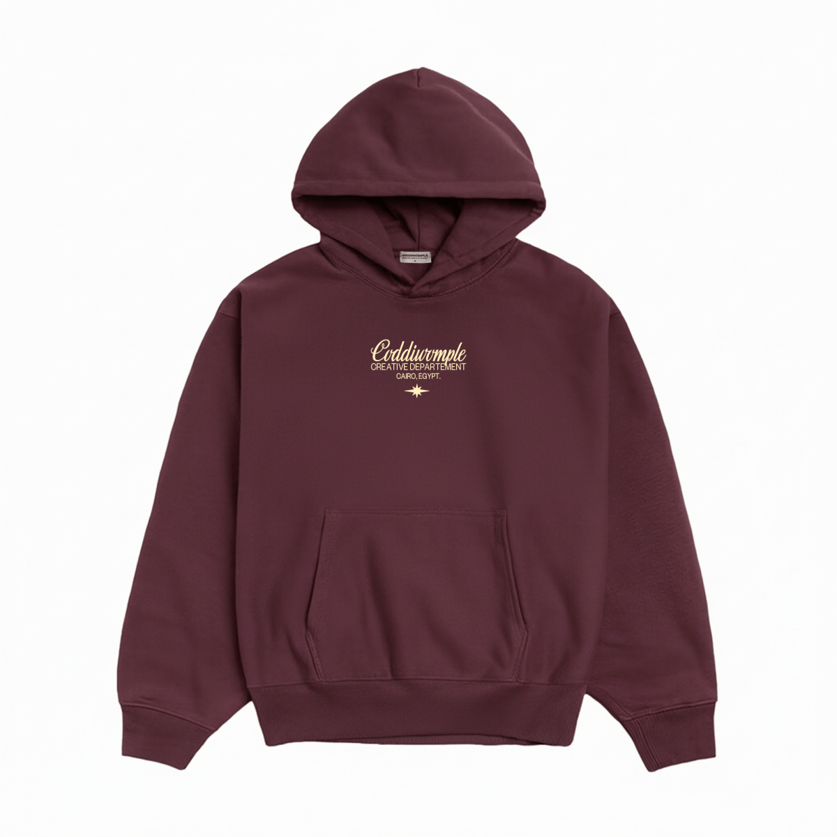 CREATIVE DEPT. MAROON HOODIE - CODDIWOMPLE