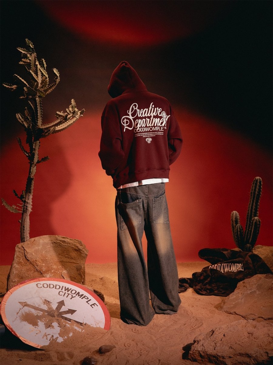 CREATIVE DEPT. MAROON HOODIE - CODDIWOMPLE