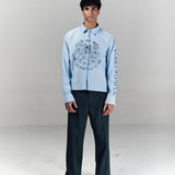 EFFED UP BLUE LONG SLEEVE SHIRT - CODDIWOMPLE