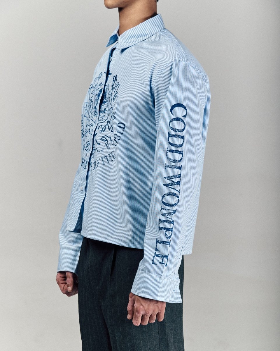 EFFED UP BLUE LONG SLEEVE SHIRT - CODDIWOMPLE