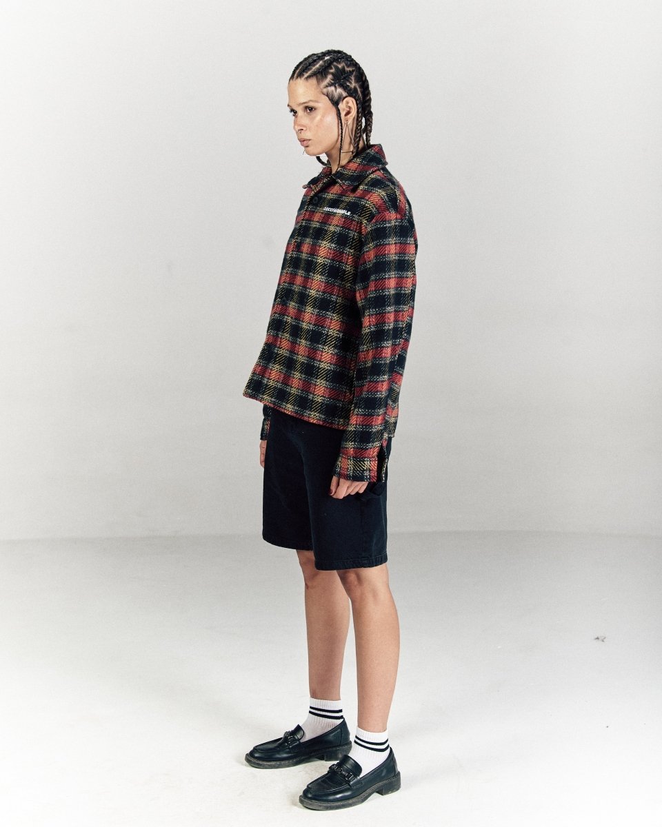 EMBER PLAIDED FLANNEL SHIRT - CODDIWOMPLE