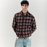 EMBER PLAIDED FLANNEL SHIRT - CODDIWOMPLE