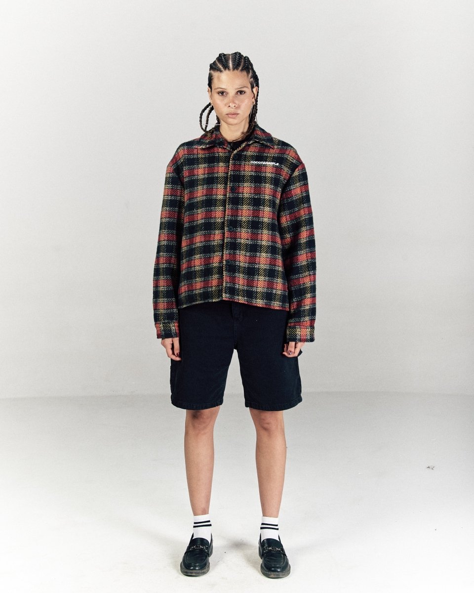 EMBER PLAIDED FLANNEL SHIRT - CODDIWOMPLE