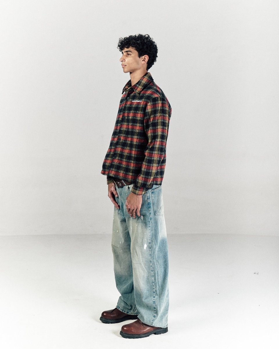 EMBER PLAIDED FLANNEL SHIRT - CODDIWOMPLE