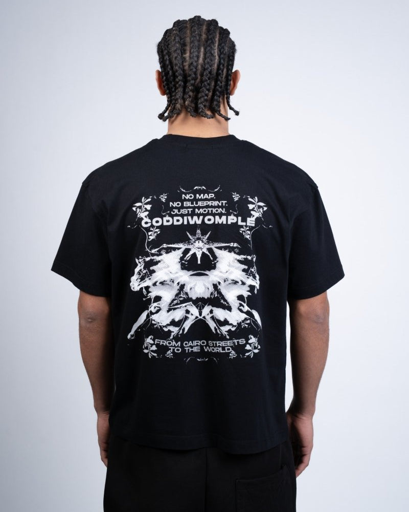 FIRE HORSE BLACK TEE - CODDIWOMPLE