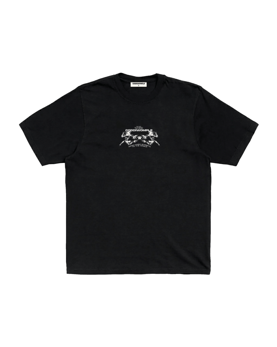 FIRE HORSE BLACK TEE - CODDIWOMPLE