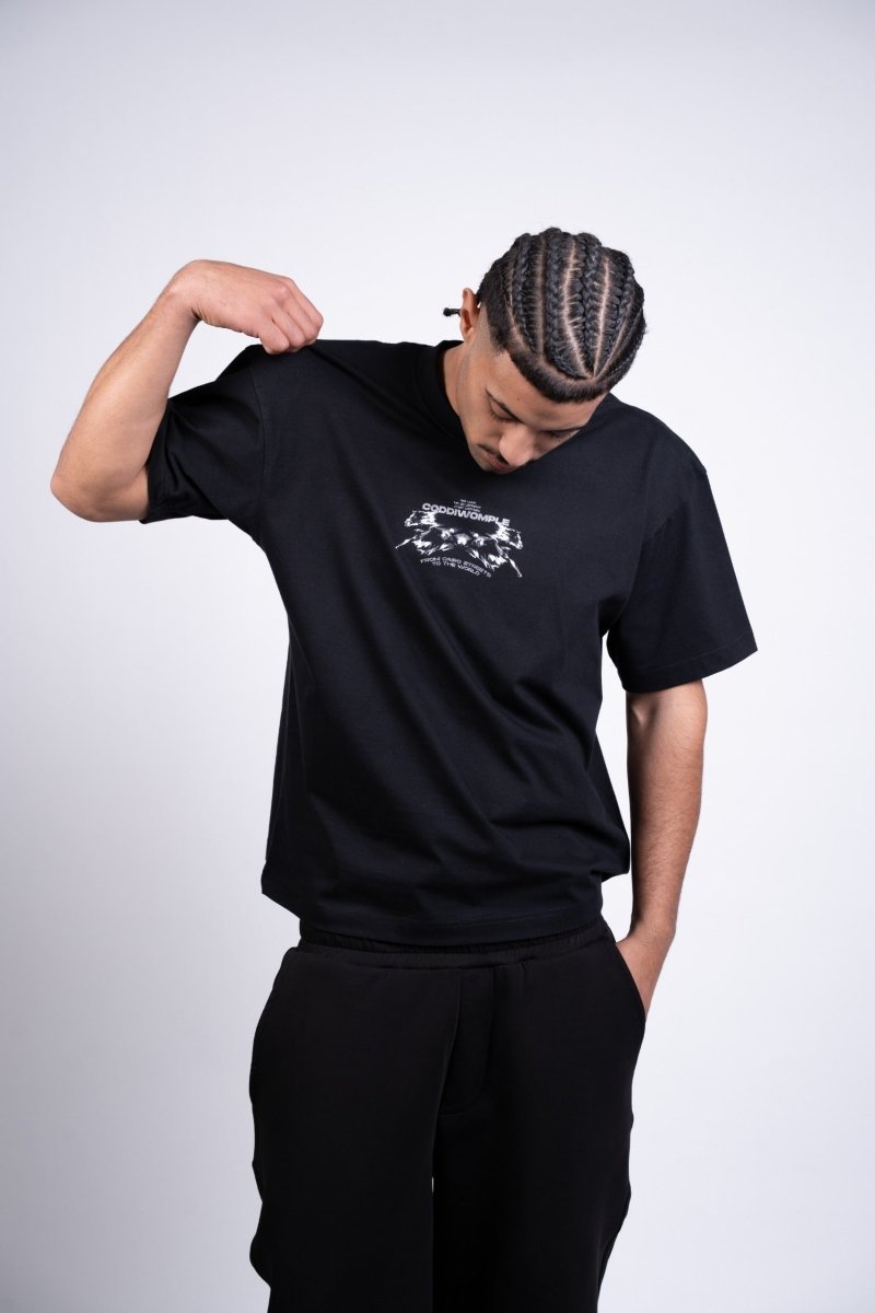 FIRE HORSE BLACK TEE - CODDIWOMPLE