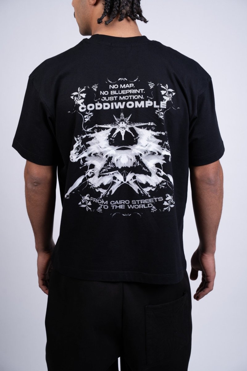 FIRE HORSE BLACK TEE - CODDIWOMPLE
