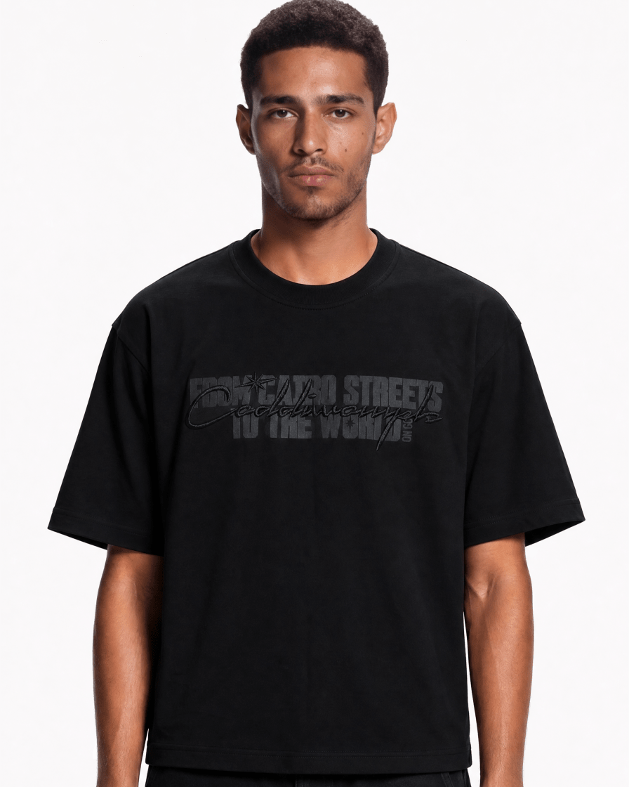 GLOBAL BLACK TEE - CODDIWOMPLE