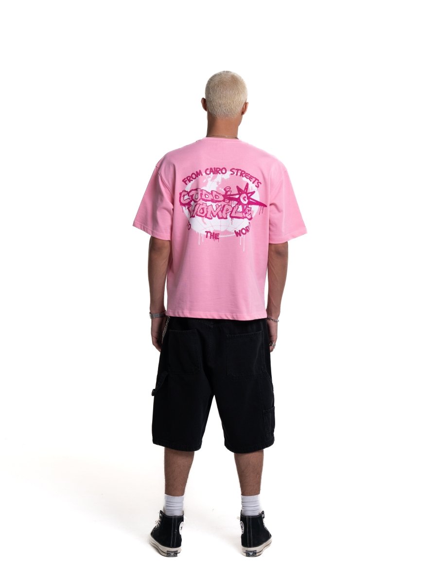 GLOBE PINK TEE - CODDIWOMPLE
