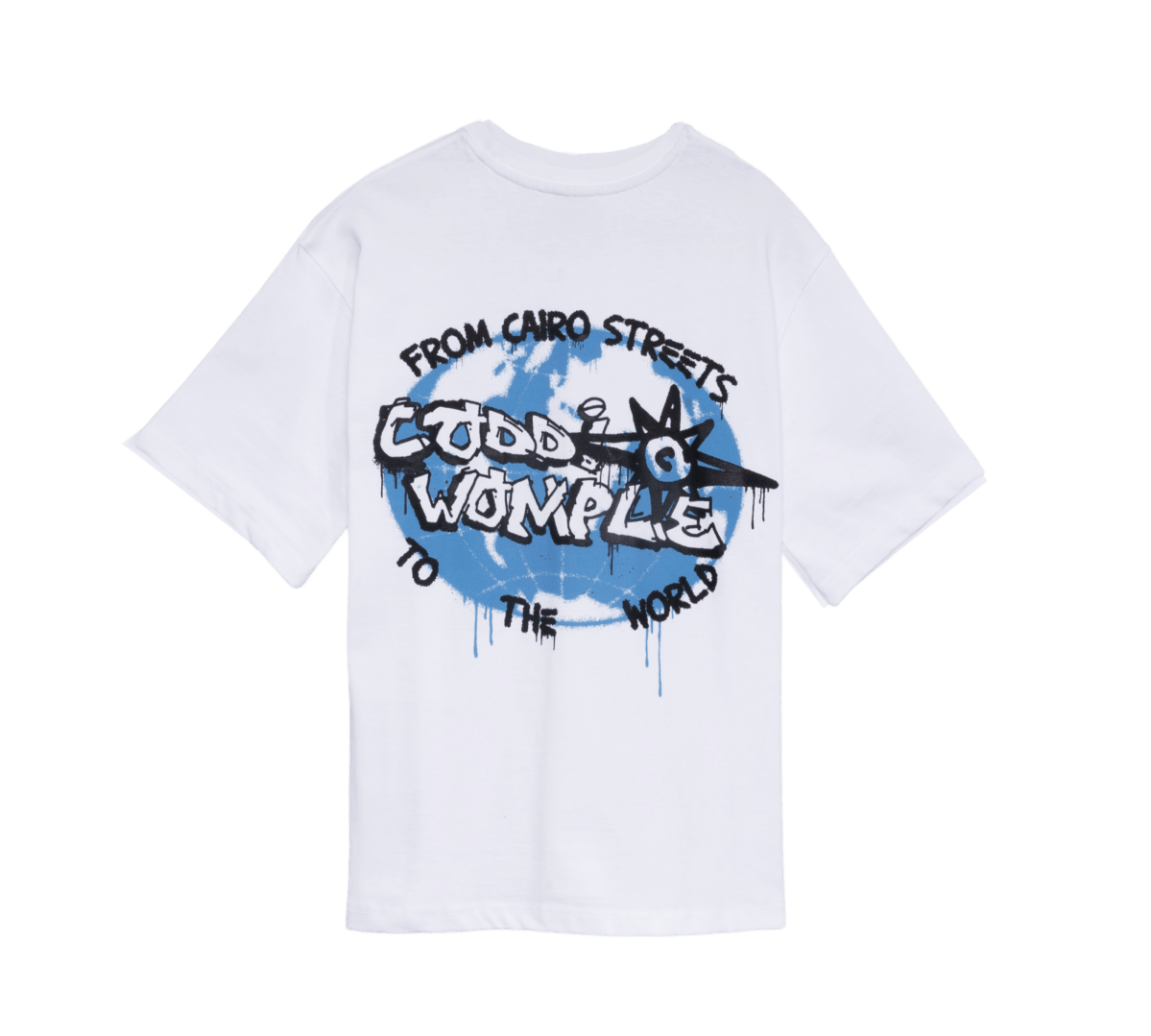 GLOBE WHITE TEE - CODDIWOMPLE