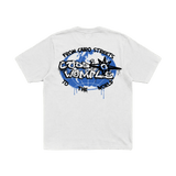GLOBE WHITE TEE - CODDIWOMPLE