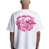 GLOBE WHITE+PINK TEE - CODDIWOMPLE