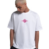 GLOBE WHITE+PINK TEE - CODDIWOMPLE