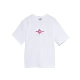 GLOBE WHITE+PINK TEE - CODDIWOMPLE