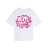 GLOBE WHITE+PINK TEE - CODDIWOMPLE