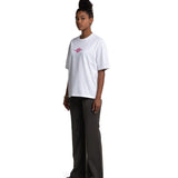 GLOBE WHITE+PINK TEE - CODDIWOMPLE