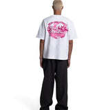 GLOBE WHITE+PINK TEE - CODDIWOMPLE