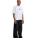 GLOBE WHITE+PINK TEE - CODDIWOMPLE