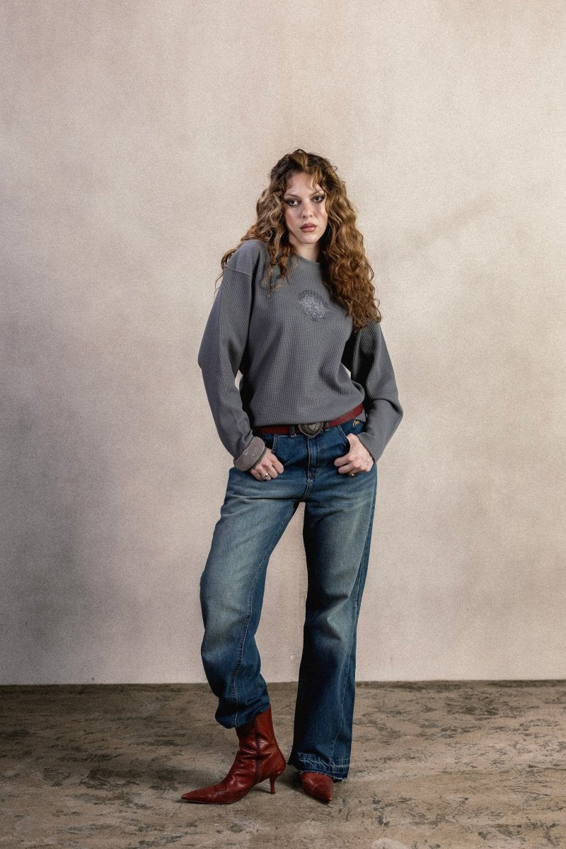 GRAVITY WAFFLE LONG SLEEVE - CODDIWOMPLE