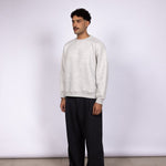 GREY EMBOSSED CREWNECK - CODDIWOMPLE