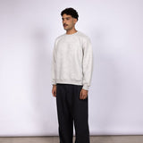 GREY EMBOSSED CREWNECK - CODDIWOMPLE