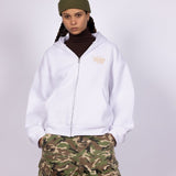 HALO WHITE ZIP - UP JACKET - CODDIWOMPLE