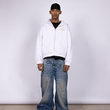 HALO WHITE ZIP - UP JACKET - CODDIWOMPLE