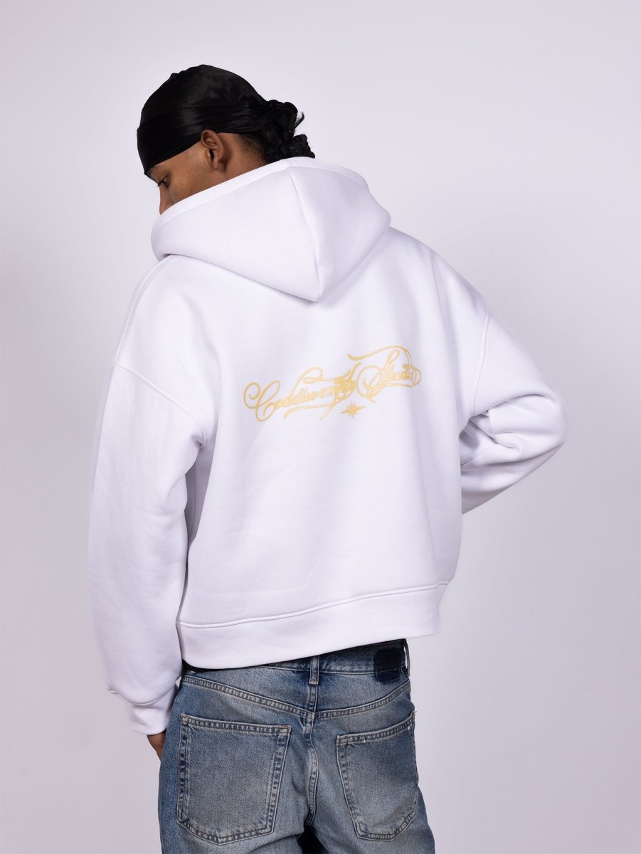 HALO WHITE ZIP - UP JACKET - CODDIWOMPLE