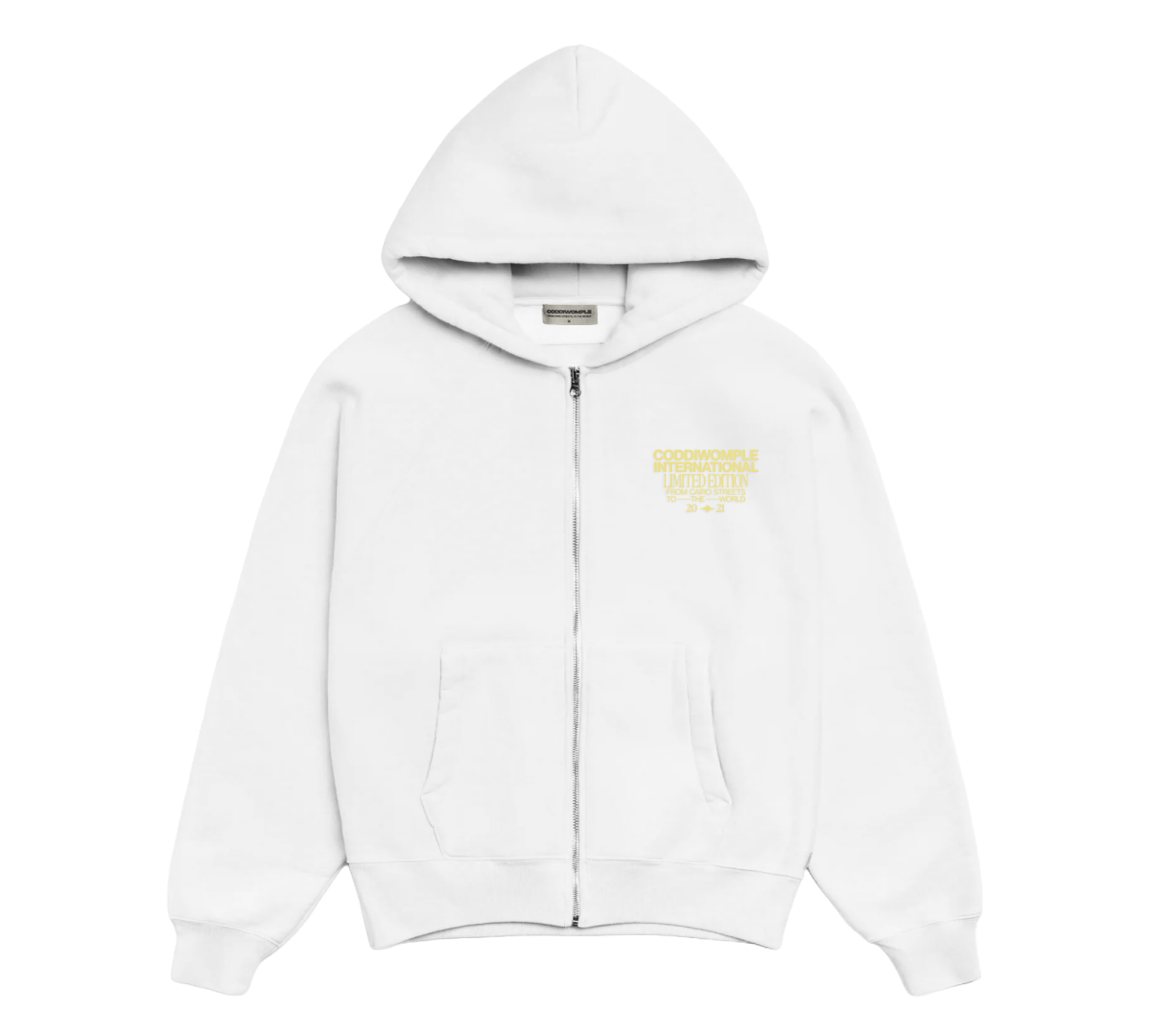 HALO WHITE ZIP - UP JACKET - CODDIWOMPLE