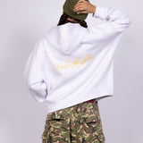 HALO WHITE ZIP - UP JACKET - CODDIWOMPLE