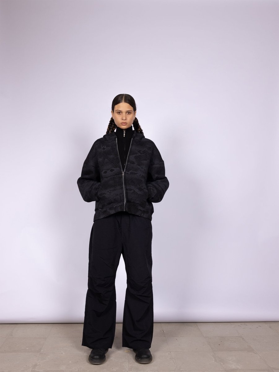 HYDRA BLACK ZIP - UP JACKET - CODDIWOMPLE