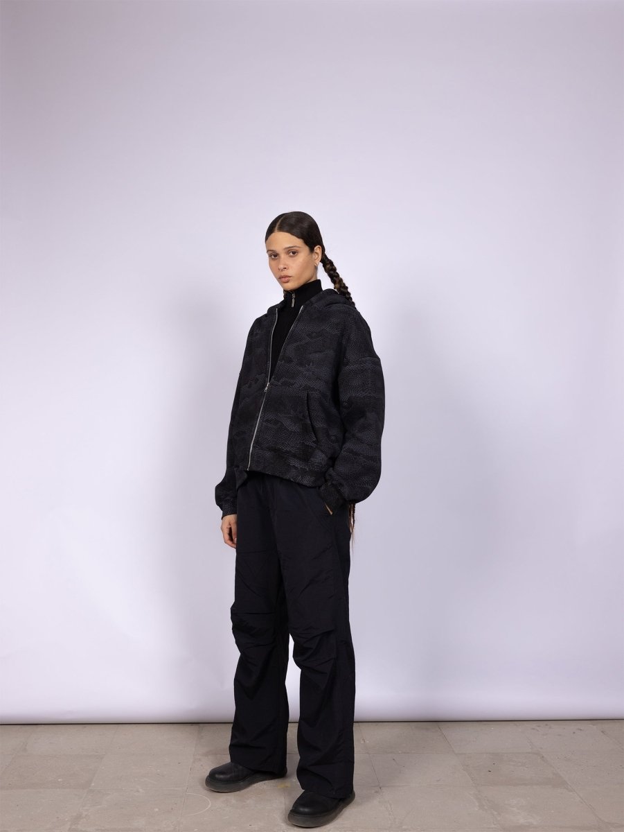 HYDRA BLACK ZIP - UP JACKET - CODDIWOMPLE