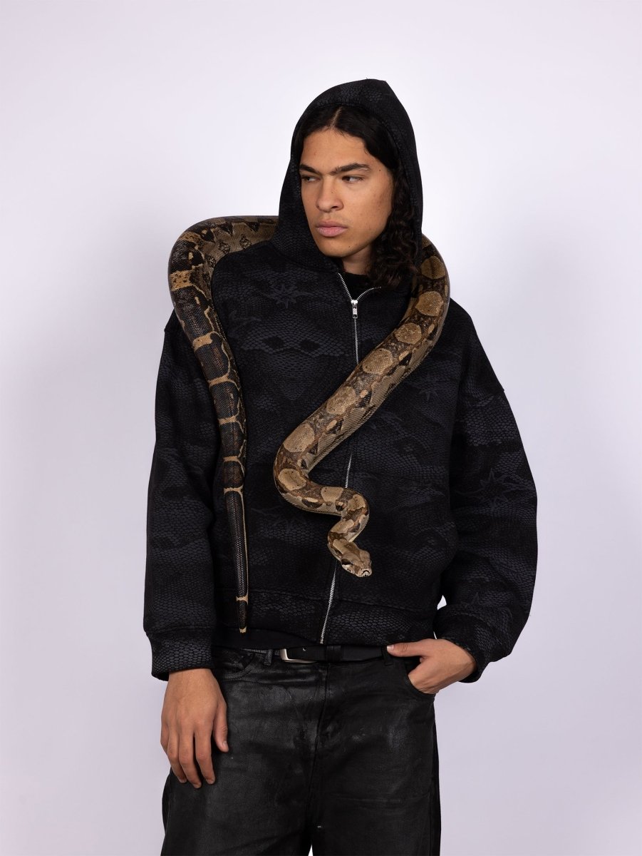 HYDRA BLACK ZIP - UP JACKET - CODDIWOMPLE