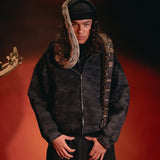 HYDRA BLACK ZIP - UP JACKET - CODDIWOMPLE