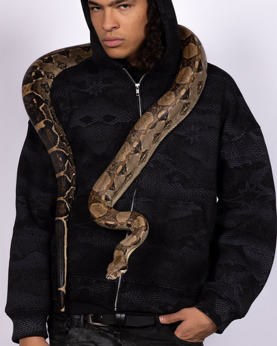 HYDRA BLACK ZIP - UP JACKET - CODDIWOMPLE